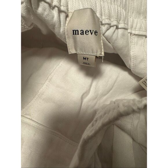 Maeve size M tall linen white wide leg pants - NWT - Picture 6 of 10
